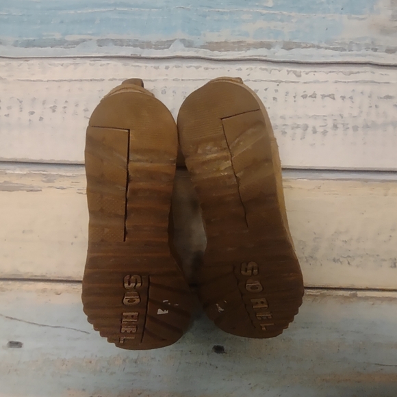 Sorel Suede Harlow Chelsea Boot Waterproof Ankle Boot Brown Tan Leather Booties - Picture 8 of 9